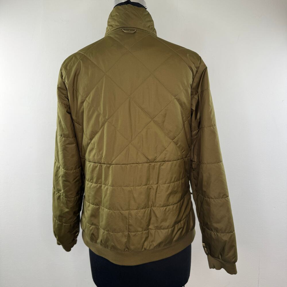 The North Face Olive Green Women's Insulated Jacket Quilted Full Zip Sz M Medium - Picture 5 of 9